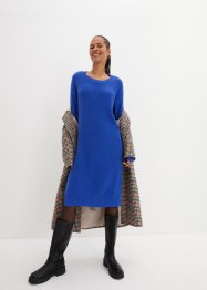 Oversized, ribgebreide jurk met splitten, bpc bonprix collection