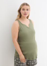 Geribde zwangerschapstop van biologisch katoen (set van 2), bpc bonprix collection