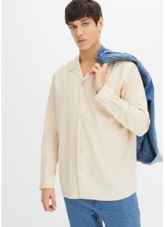 Resort overhemd met linnen, lange mouw, bpc bonprix collection