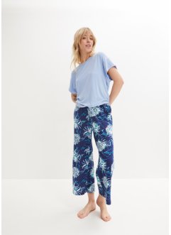 Culotte pyjamabroek met steekzakken en viscose, bpc bonprix collection