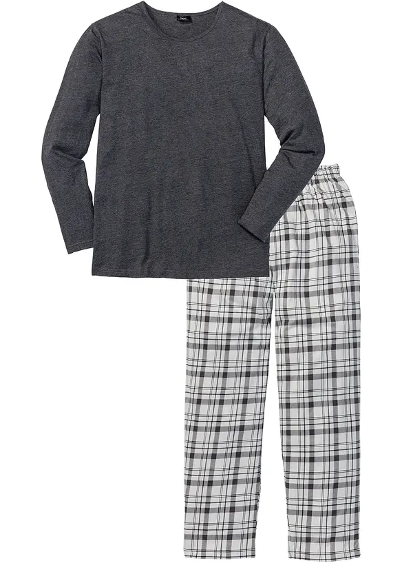 Pyjama met biologisch katoen en lange mouwen, bonprix
