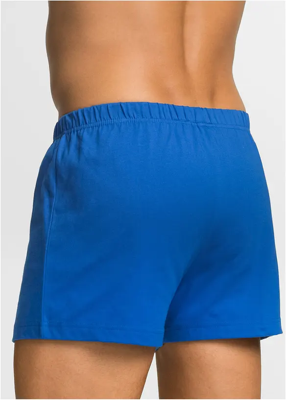 Wijde jersey boxershorts met katoen (set van 3), bonprix
