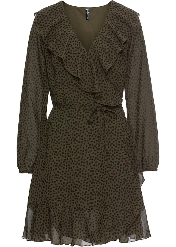 Mini jurk in wikkellook, bonprix