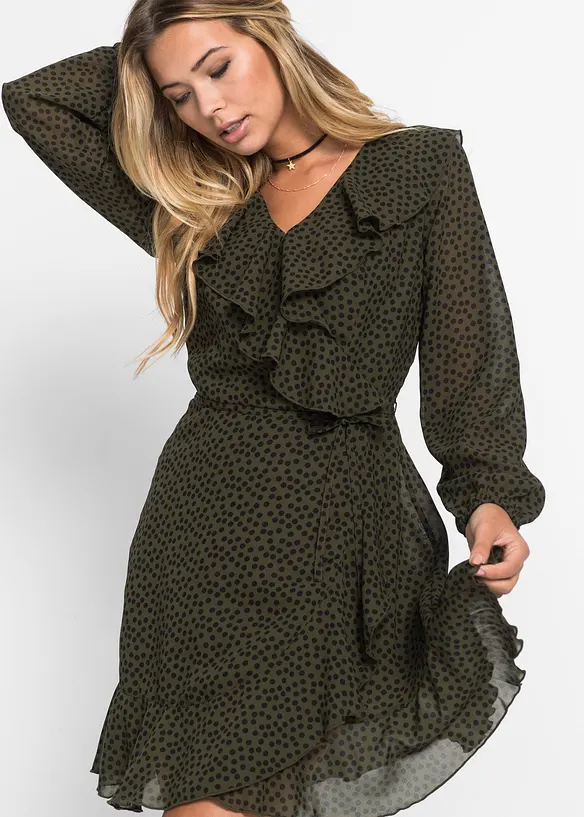 Mini jurk in wikkellook, bonprix