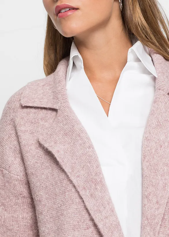 Lang gebreid vest, bonprix