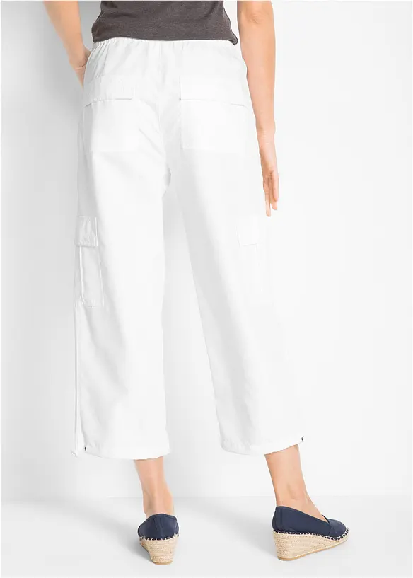 High waist 7/8 broek met elastische band (set van 2), bonprix
