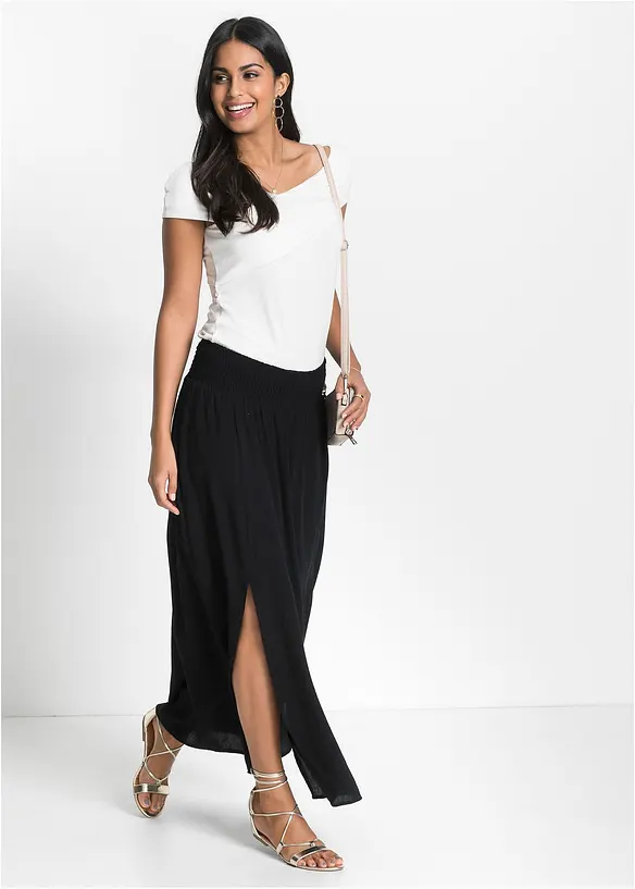 Maxi rok van soepele viscose, bonprix