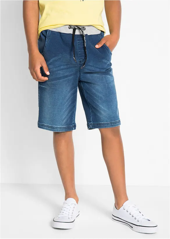 Jongens instap sweat jeans bermuda, regular fit, bonprix