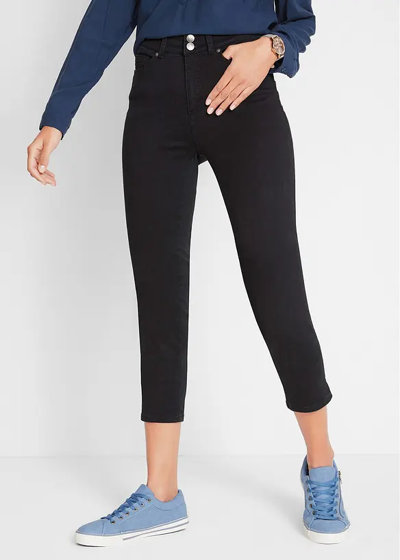 Slim fit jeans met comfortband, mid waist, bonprix