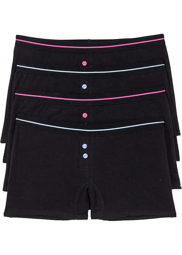 Dames boxer (set van 4), bonprix