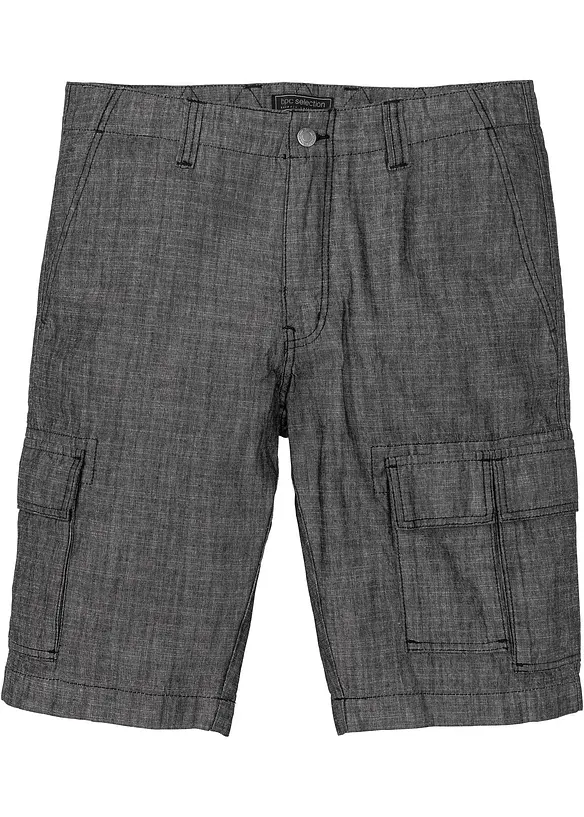 Cargo bermuda van katoen, loose fit, bonprix