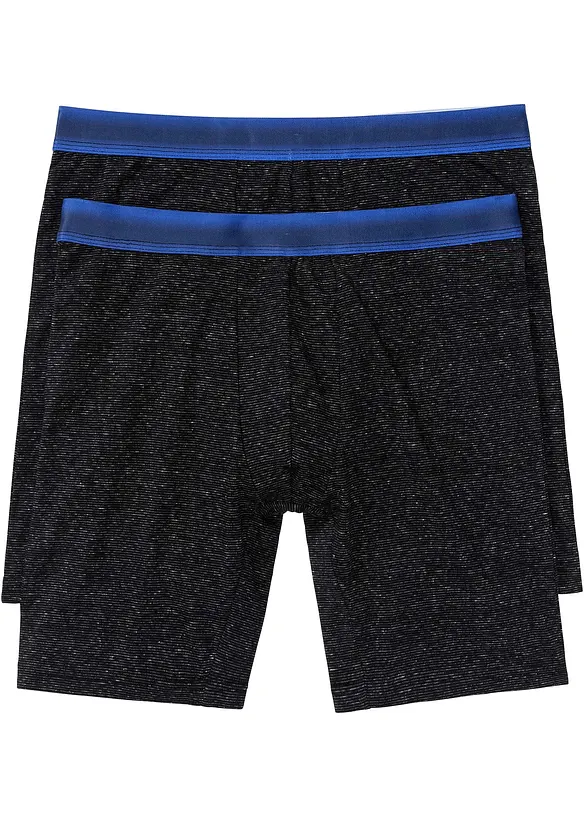 Strakke lange boxershorts (set van 2), bonprix