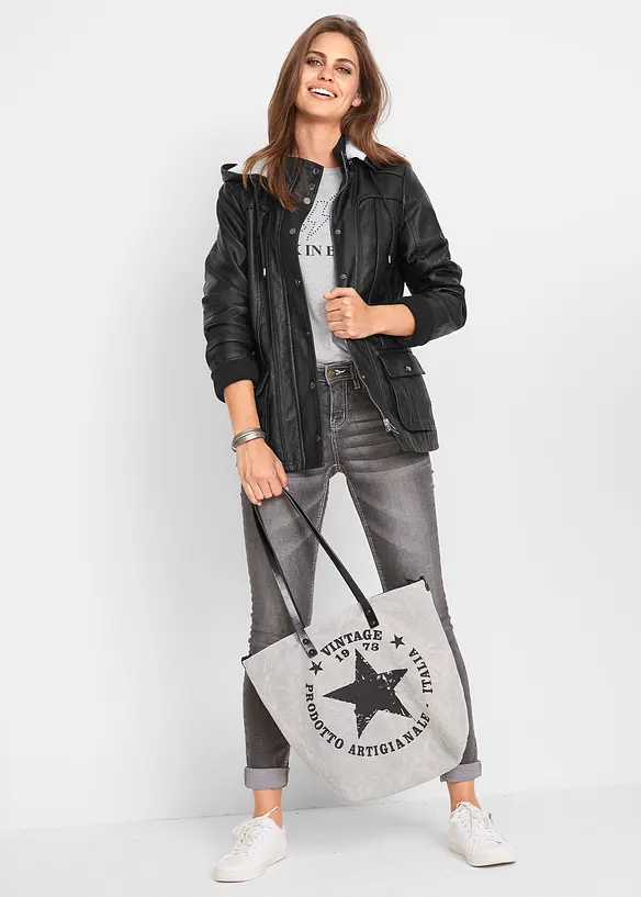 Imitatieleren jas, bonprix