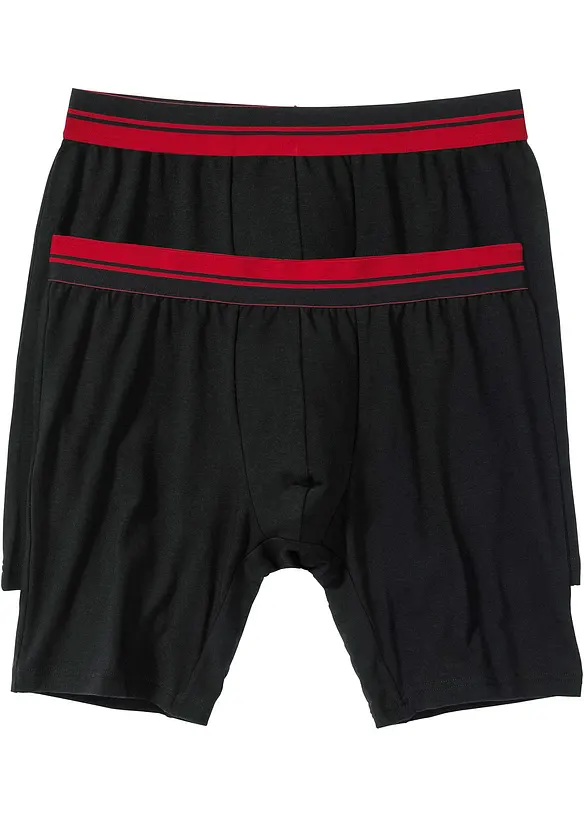 Strakke lange boxershorts (set van 2), bonprix