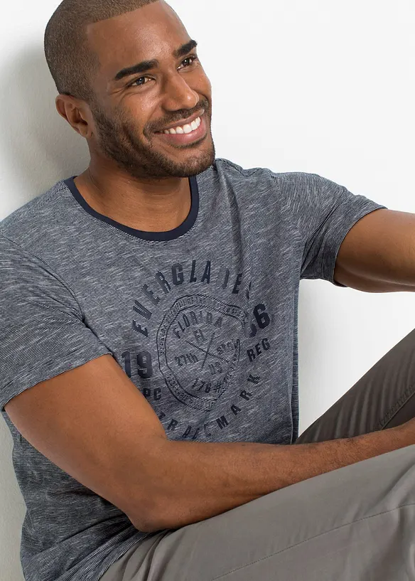 T-shirt van puur katoen (set van 2), bonprix