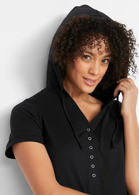 Katoenen shirtjurk, korte mouw, bonprix