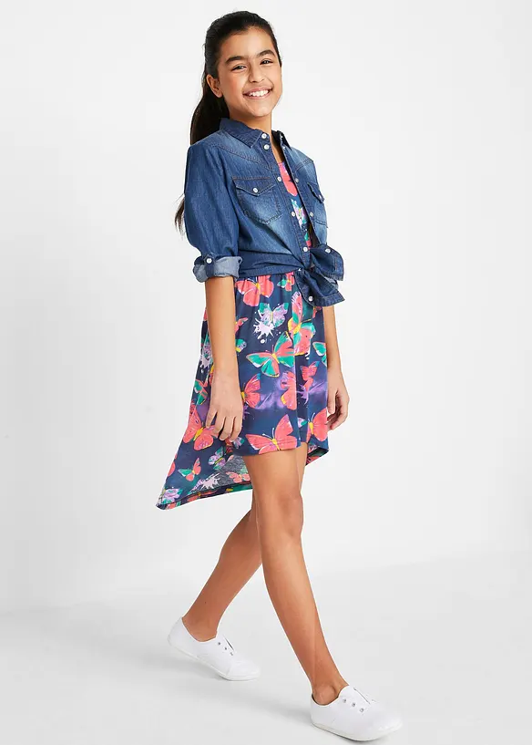 High-low jersey jurk, bonprix