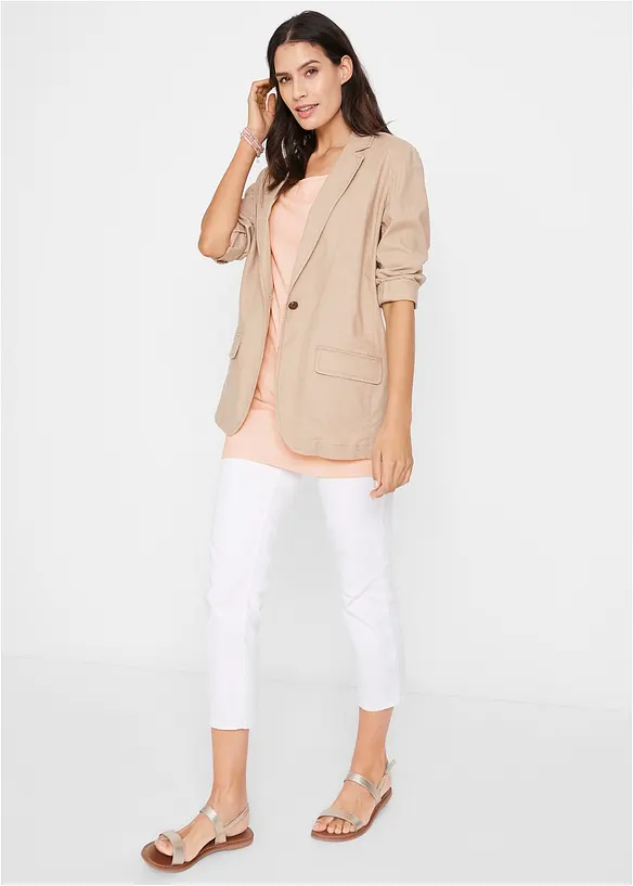 Lang basic T-shirt (set van 2), bonprix