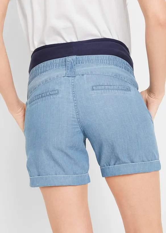 Lichte zwangerschapsshort met Lyocell en linnen, bonprix
