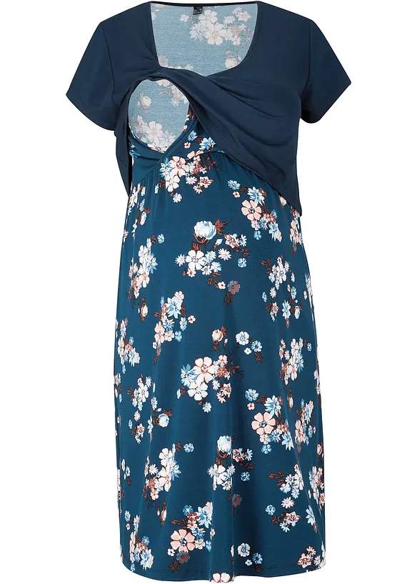 Gebloemde zwangerschapsjurk / voedingsjurk van jersey, bonprix
