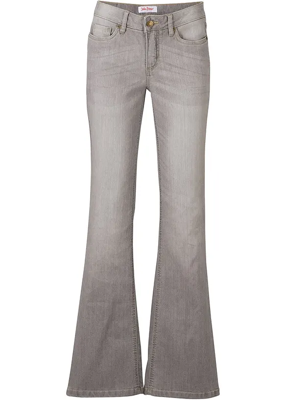 Bootcut comfort stretch jeans, mid waist, bonprix