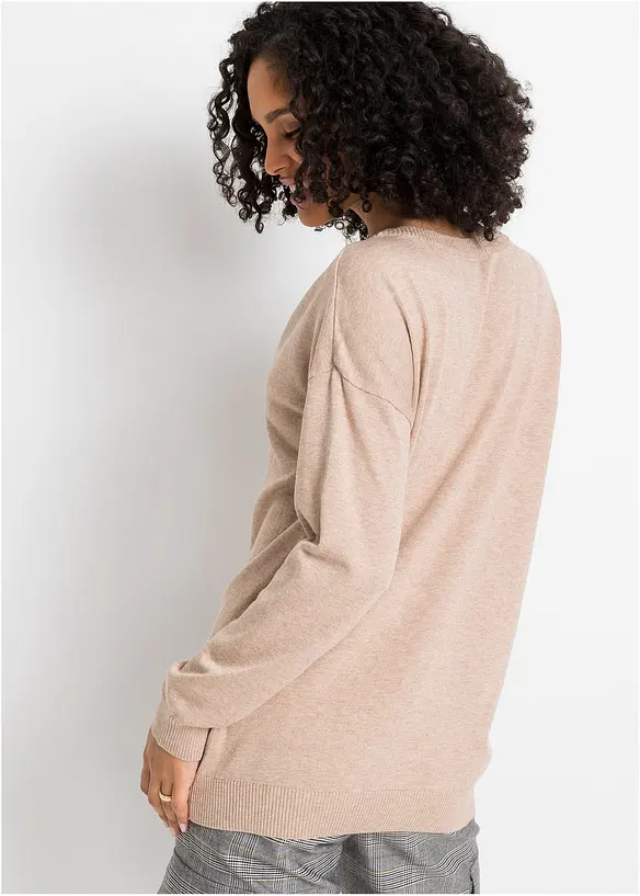 Oversized trui van een viscosemix, bonprix