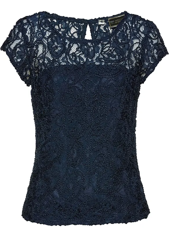 Blouse van koordkant, bonprix