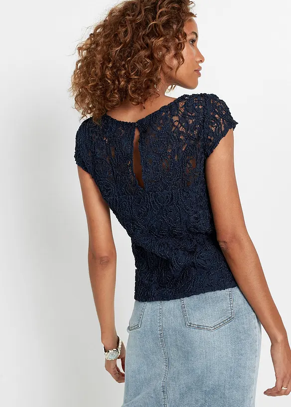 Blouse van koordkant, bonprix