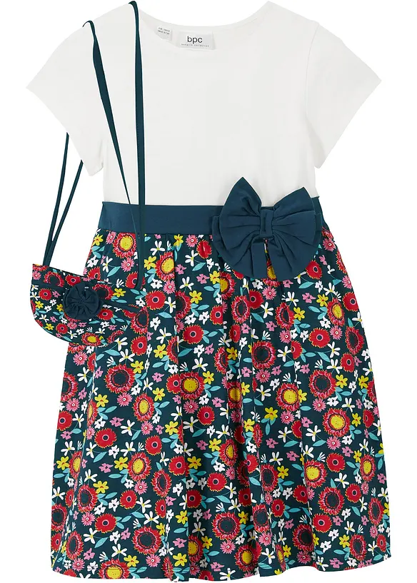 Shirtjurk en tas (2-dlg. set) van biologisch katoen, bonprix
