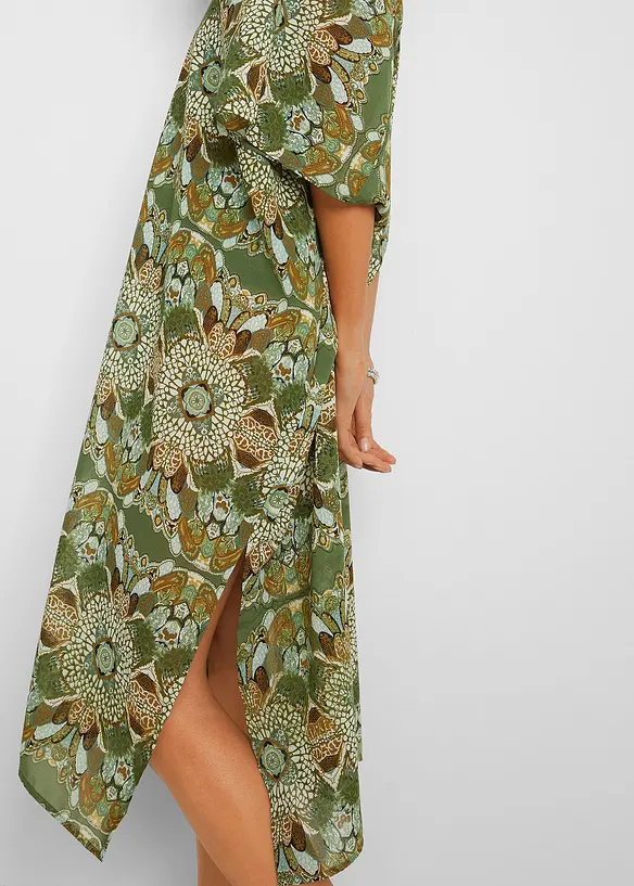 Oversized strandjurk van chiffon, bonprix