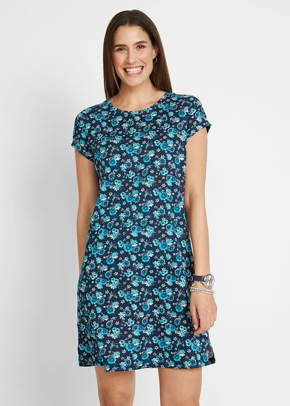 Shirtjurk van katoen met splitten opzij (set van 2), bonprix