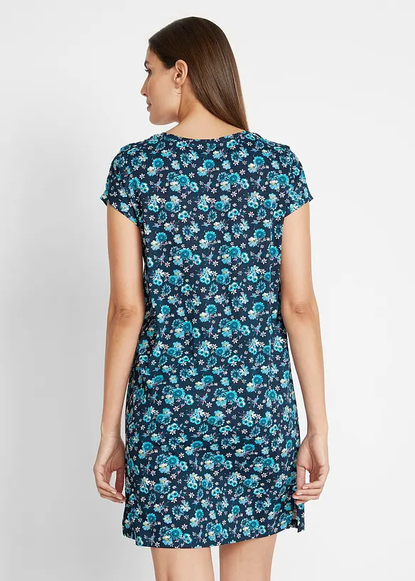 Shirtjurk van katoen met splitten opzij (set van 2), bonprix