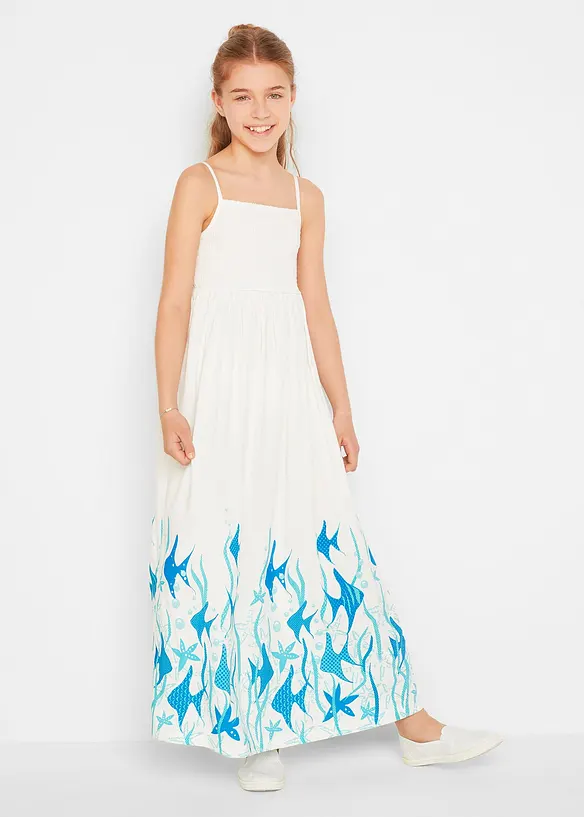 Meisjes maxi jurk van soepele viscose, bonprix