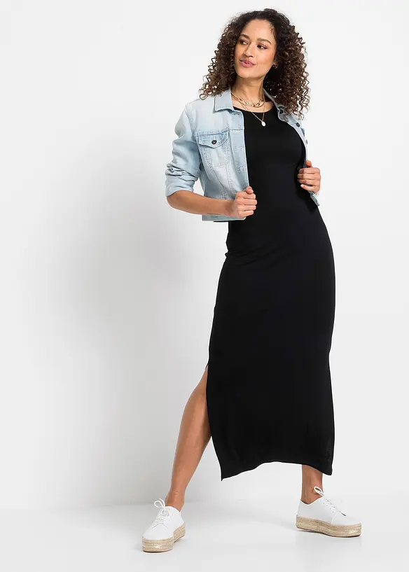 Jersey jurk van een soepele viscose-elastanmix, bonprix