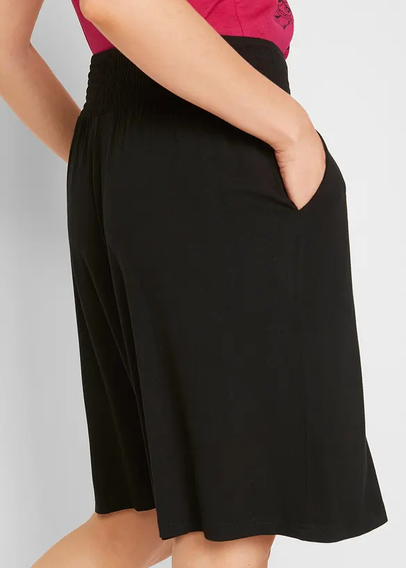 Wijde jersey bermuda in een viscosemix, bonprix