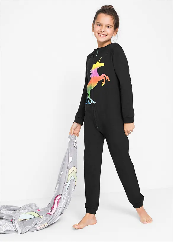 Pyjama onesie met zacht katoen, bonprix
