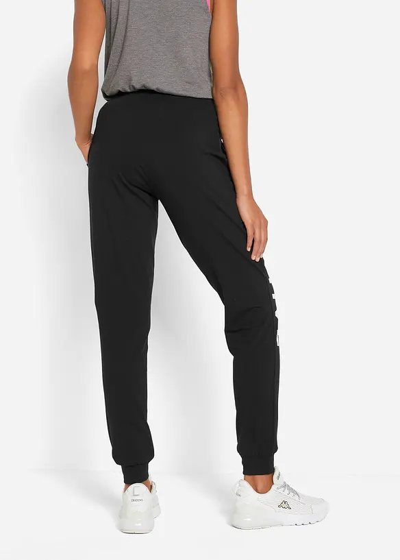 Joggingbroek van katoen met print, loose fit, bonprix
