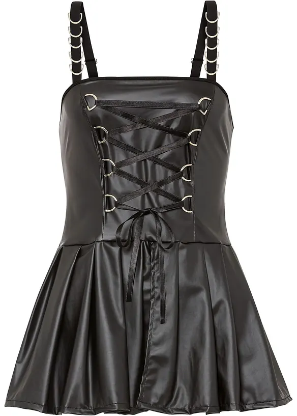 Sexy jurk in wetlook, bonprix