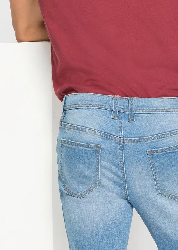 Stretch jeans bermuda, regular fit (set van 2), bonprix