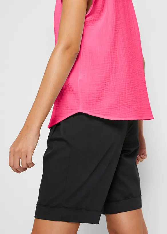 Mousseline blousetop van katoen, bonprix
