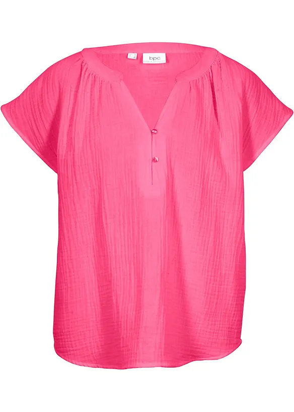 Mousseline blousetop van katoen, bonprix