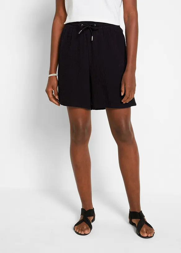 Mousseline short van katoen, bonprix