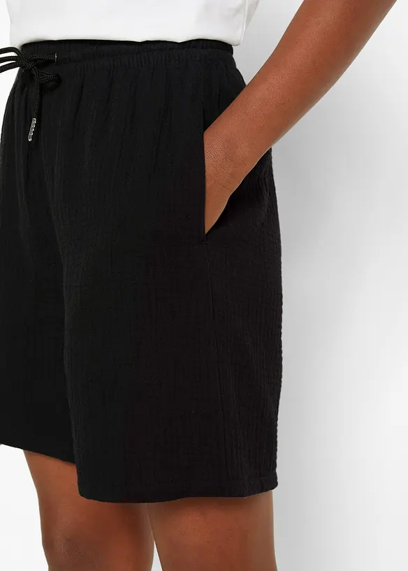Mousseline short van katoen, bonprix