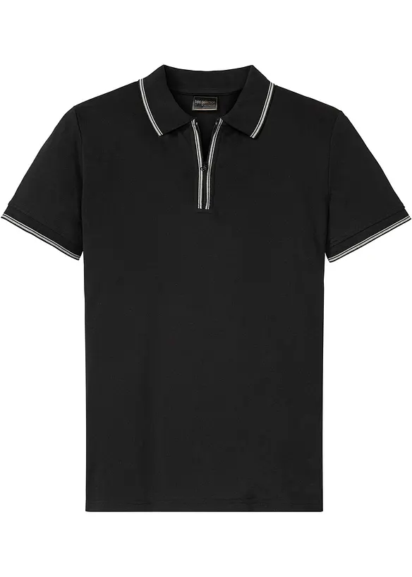 Poloshirt van katoen met ritssluiting, bonprix