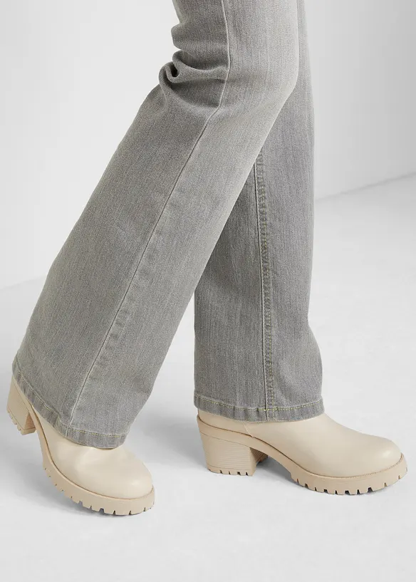 Bootcut comfort stretch jeans, mid waist, bonprix