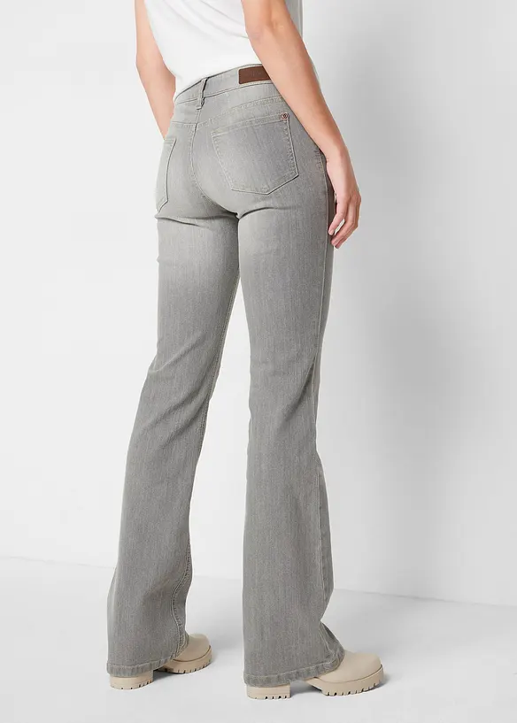 Bootcut comfort stretch jeans, mid waist, bonprix