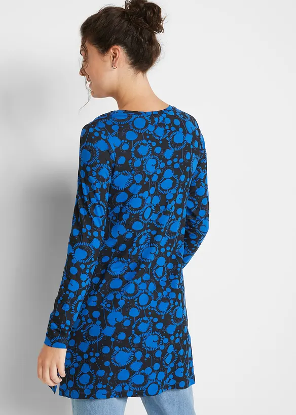 Gedessineerd longshirt van viscose, bonprix