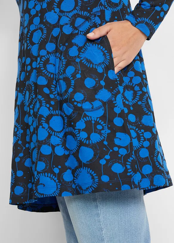 Gedessineerd longshirt van viscose, bonprix