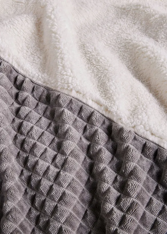 Cashmere touch dekbedovertrek met structuureffect, bonprix