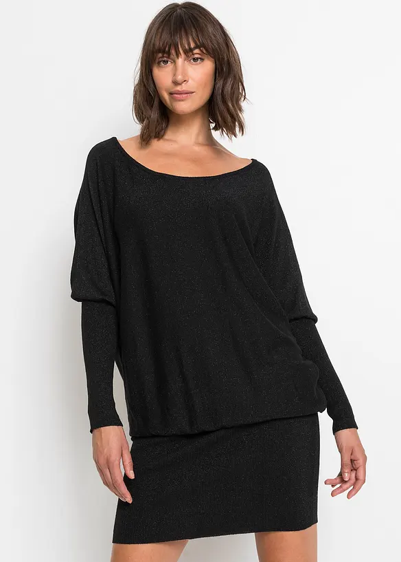 Gebreide jurk van soepele viscose, bonprix